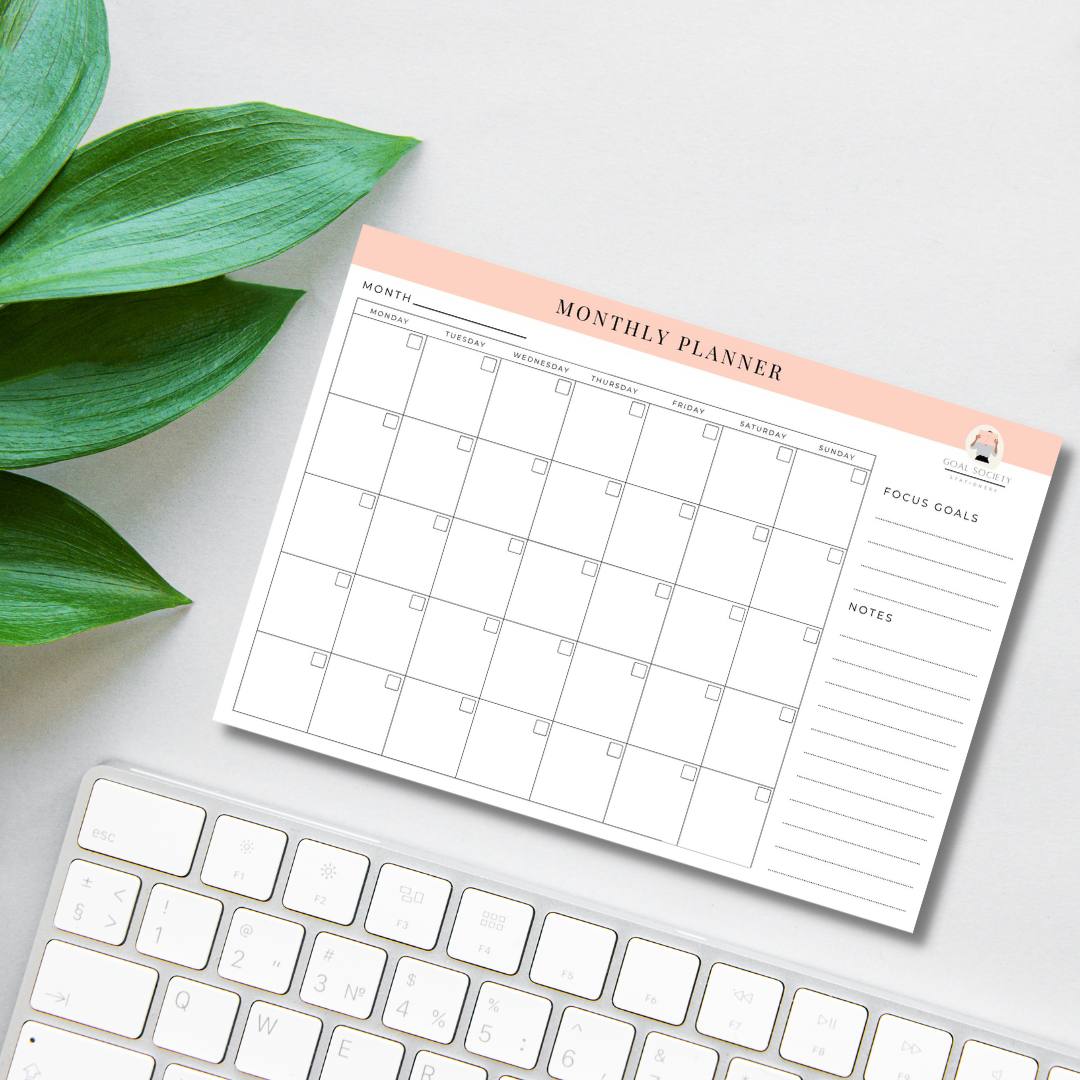 Monthly Planner Notepad