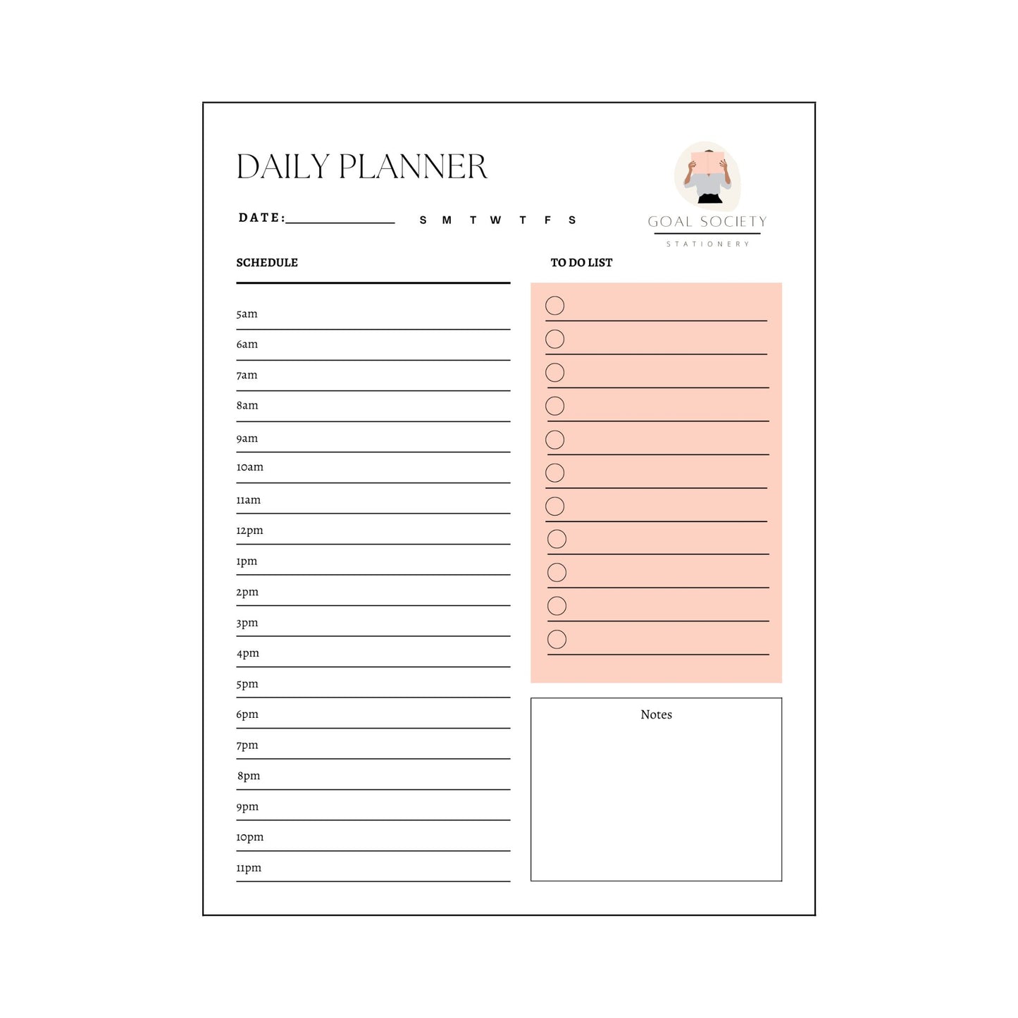 A5 Daily Planner