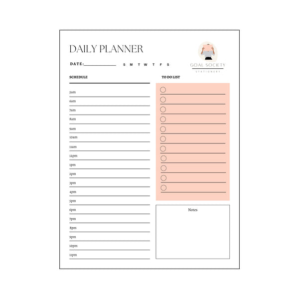 A5 Daily Planner – goalsociety