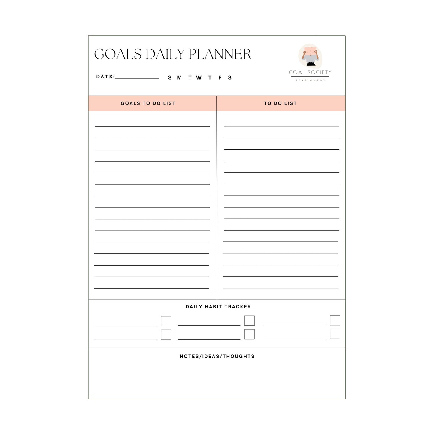 A4 Daily Planner