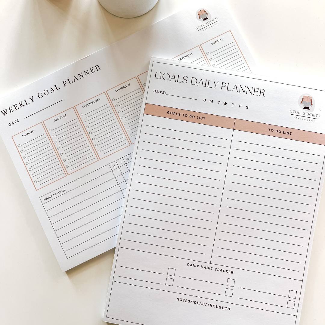 A4 daily planner & A4 weekly planner Bundle