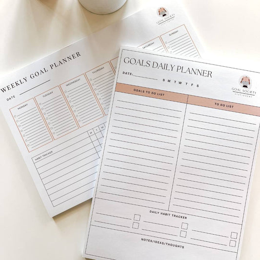 A4 daily planner & A4 weekly planner Bundle